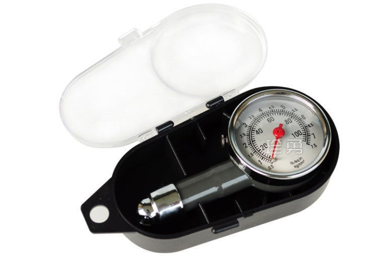 Supply tire pressure gauge monitor