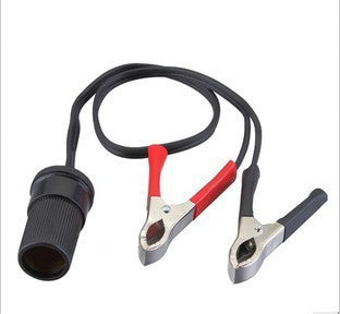 Car cigarette lighter to battery clip special extension cable