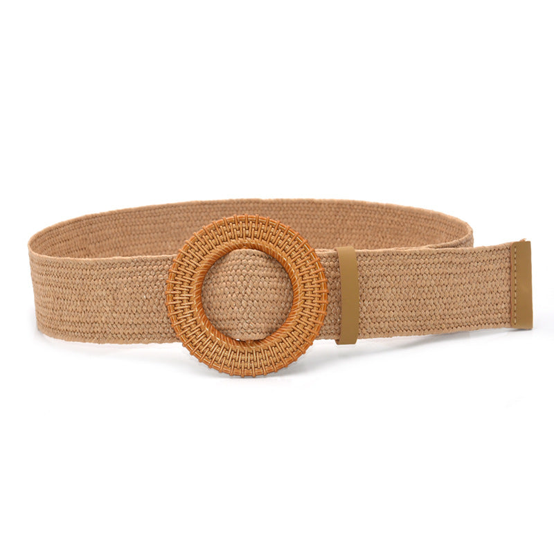 Versatile round buckle belt