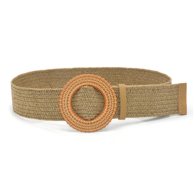 Versatile round buckle belt