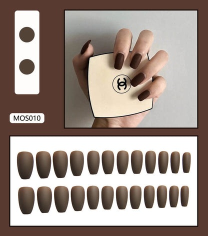 Matte Ballet Trapezoid Fake Nails