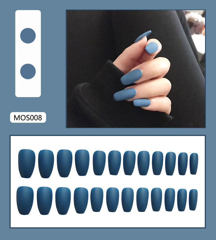 Waterproof Matte Ballet Trapezoid Fake Nails