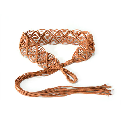 Wax Rope Braided Belt Ladies