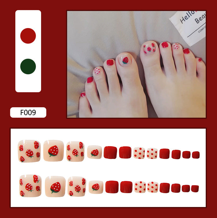 Detachable Fake Toe Nail Patches