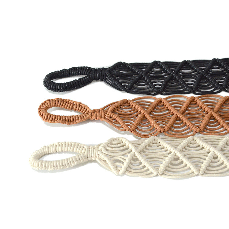 Wax Rope Braided Belt Ladies