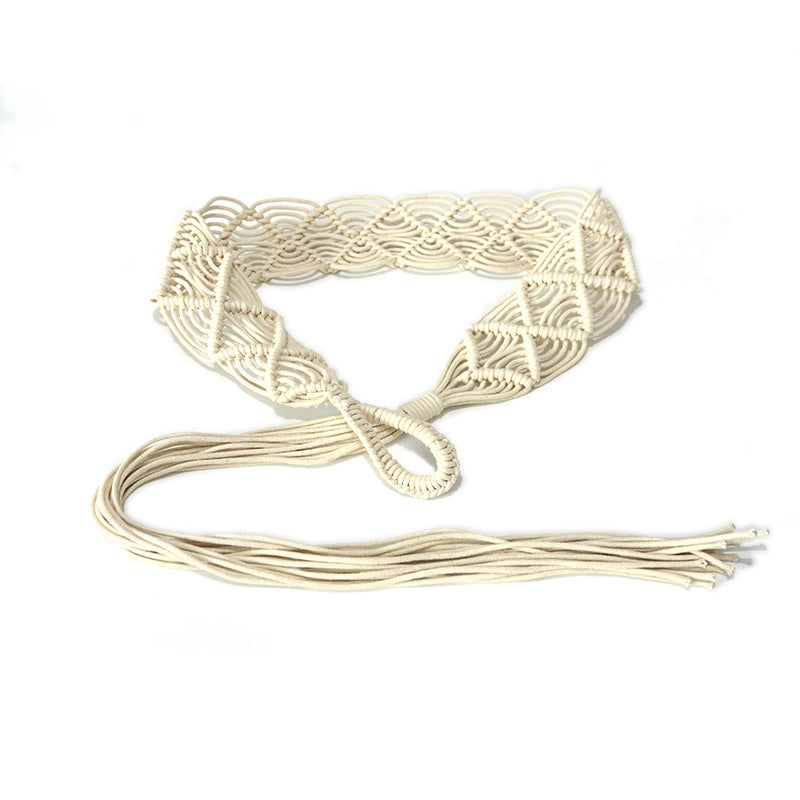 Wax Rope Braided Belt Ladies