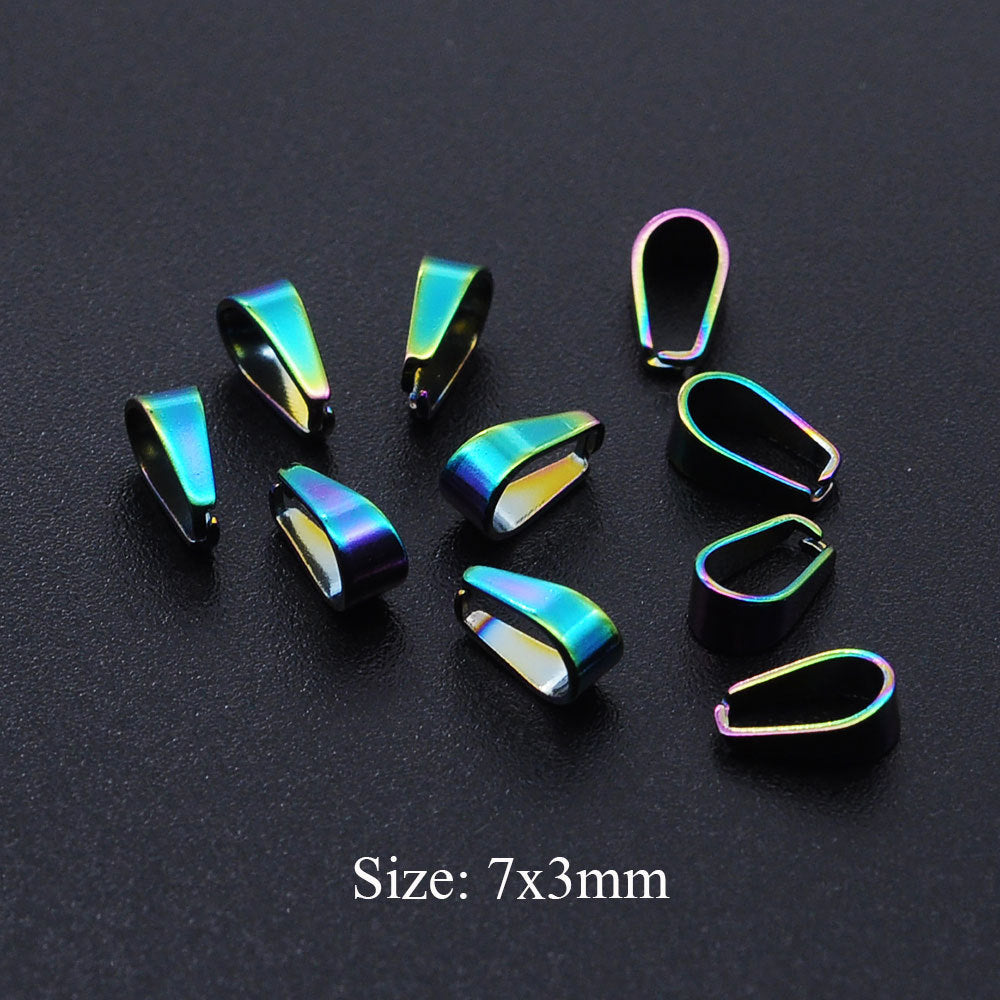 Colorful melon seed buckle stainless steel accessories