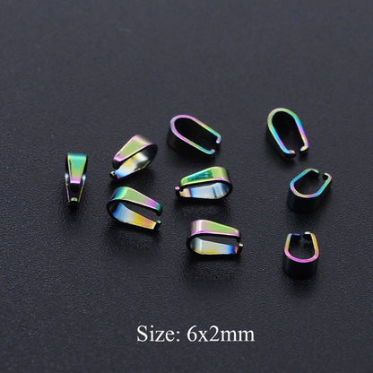 Colorful melon seed buckle stainless steel accessories