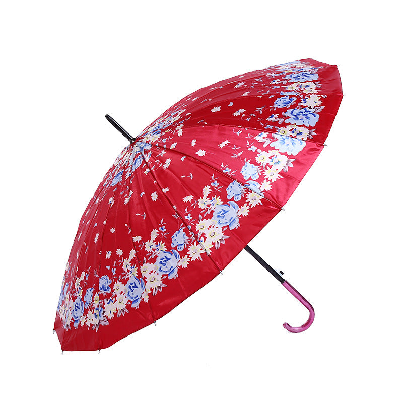 16 Rib Business Umbrella Long Handle Portable Umbrella