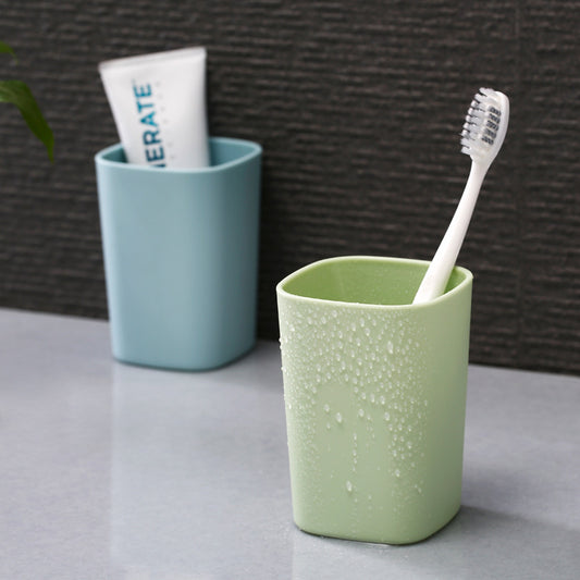 Thick Nordic Plastic Toothbrush Cup, Unbreakable Mouthwash Cup