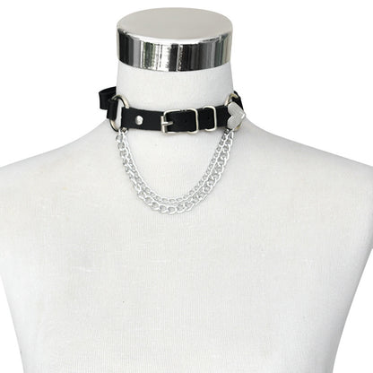 Love punk jewelry collarbone chain