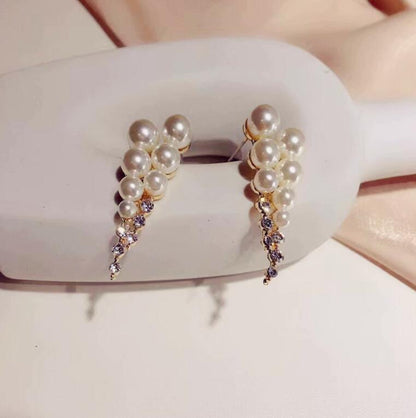 Full diamond light luxury stud earrings