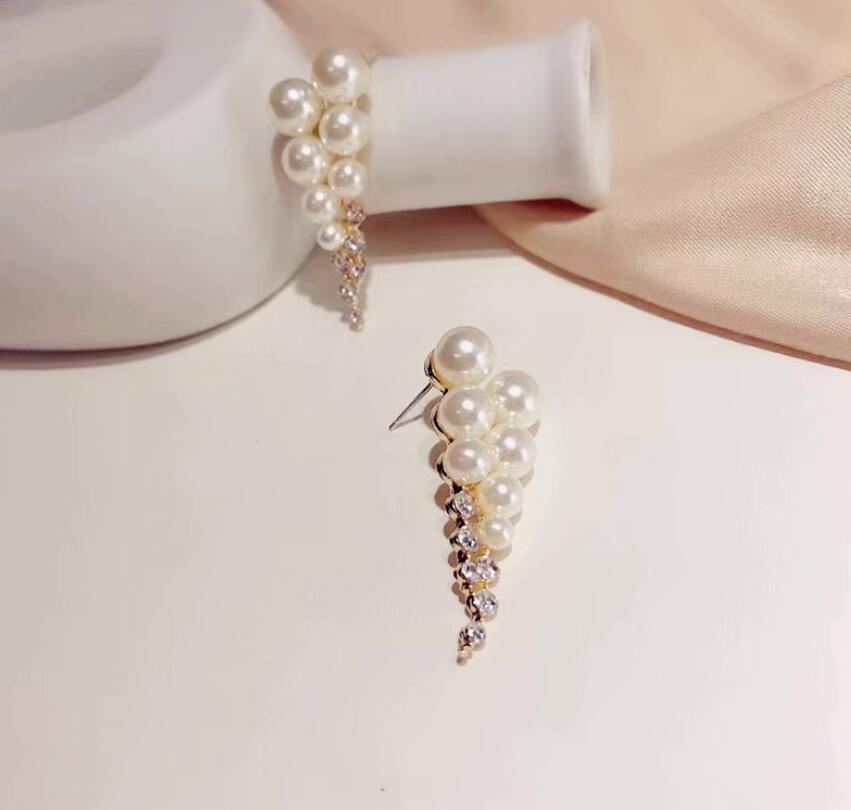 Full diamond light luxury stud earrings