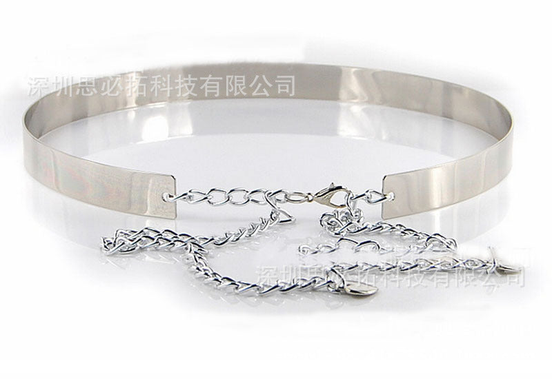 Metal version women's decorative waist seal