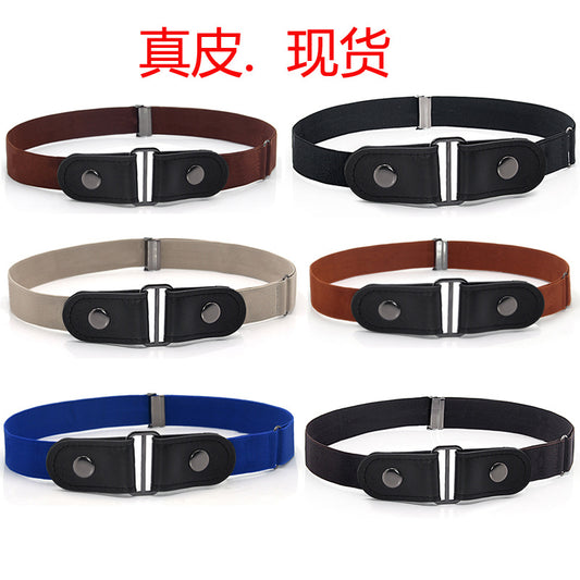 Belt men's and women's buckle belt