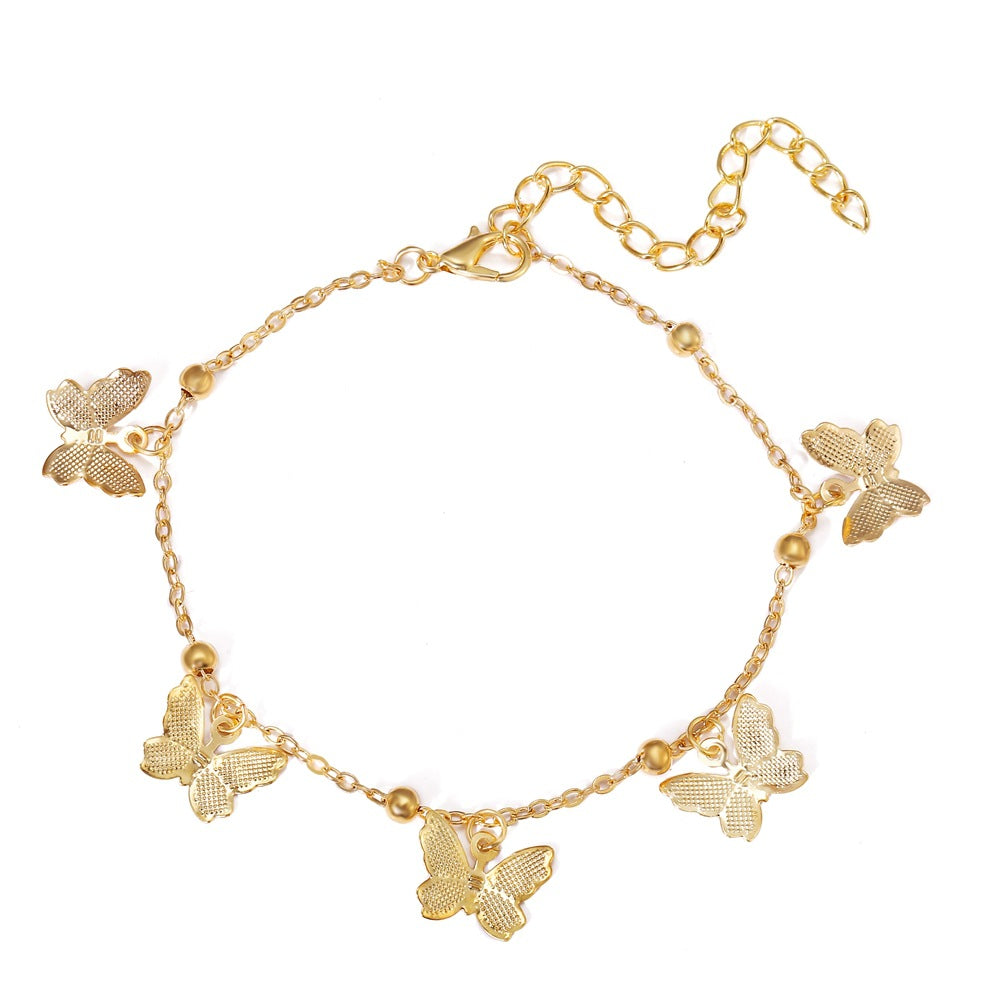 Butterfly anklet 2 piece set