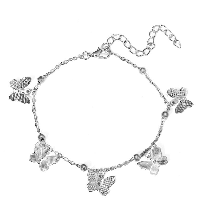 Butterfly anklet 2 piece set