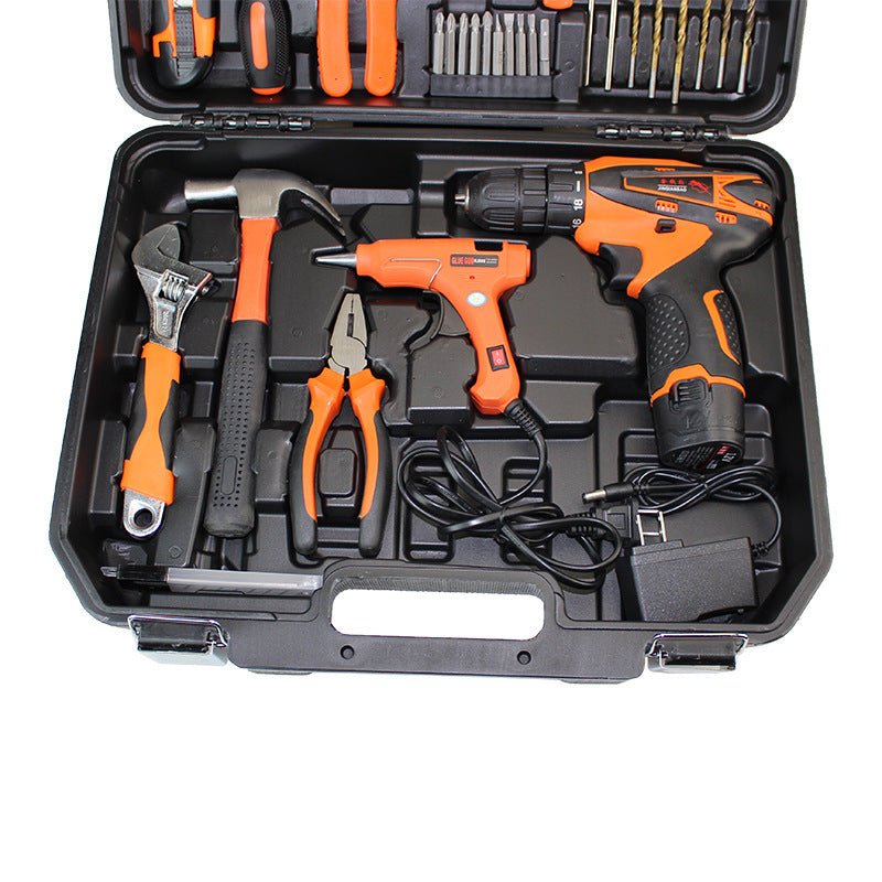 Lithium battery drill set 55-piece tool set