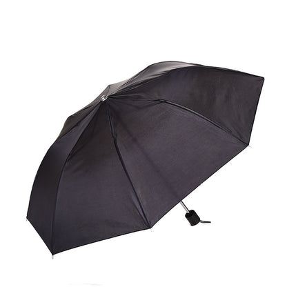 8-Rib Two-Fold Umbrella Simple Solid Color