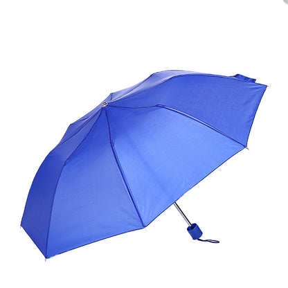 8-Rib Two-Fold Umbrella Simple Solid Color