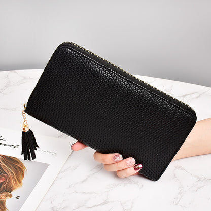 Black tassel phone bag