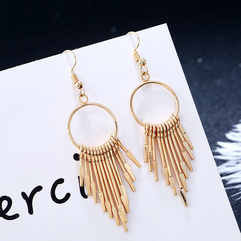 Tassel temperament personalized earrings