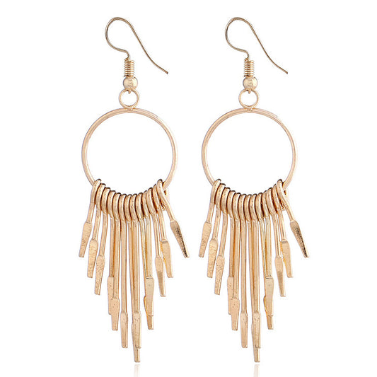 Tassel temperament personalized earrings