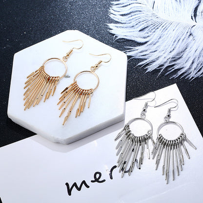 Tassel temperament personalized earrings