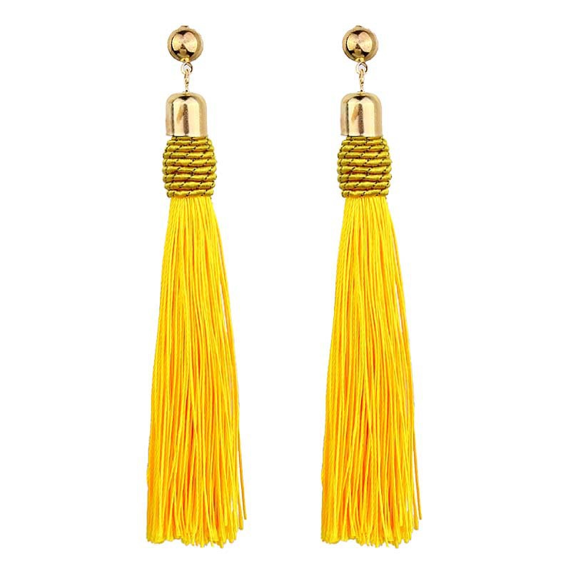 Bohemian long fringed earrings for women