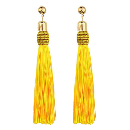 Bohemian long fringed earrings for women