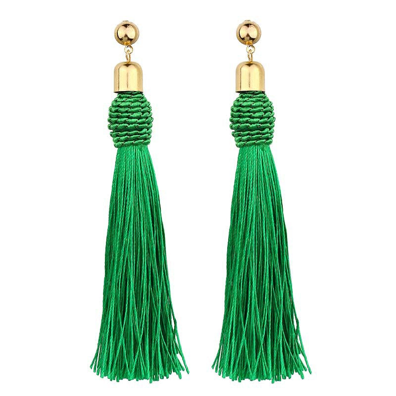 Bohemian long fringed earrings for women