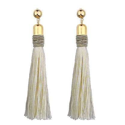 Bohemian long fringed earrings for women