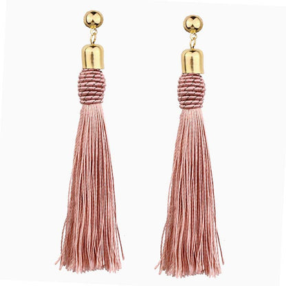 Bohemian long fringed earrings for women