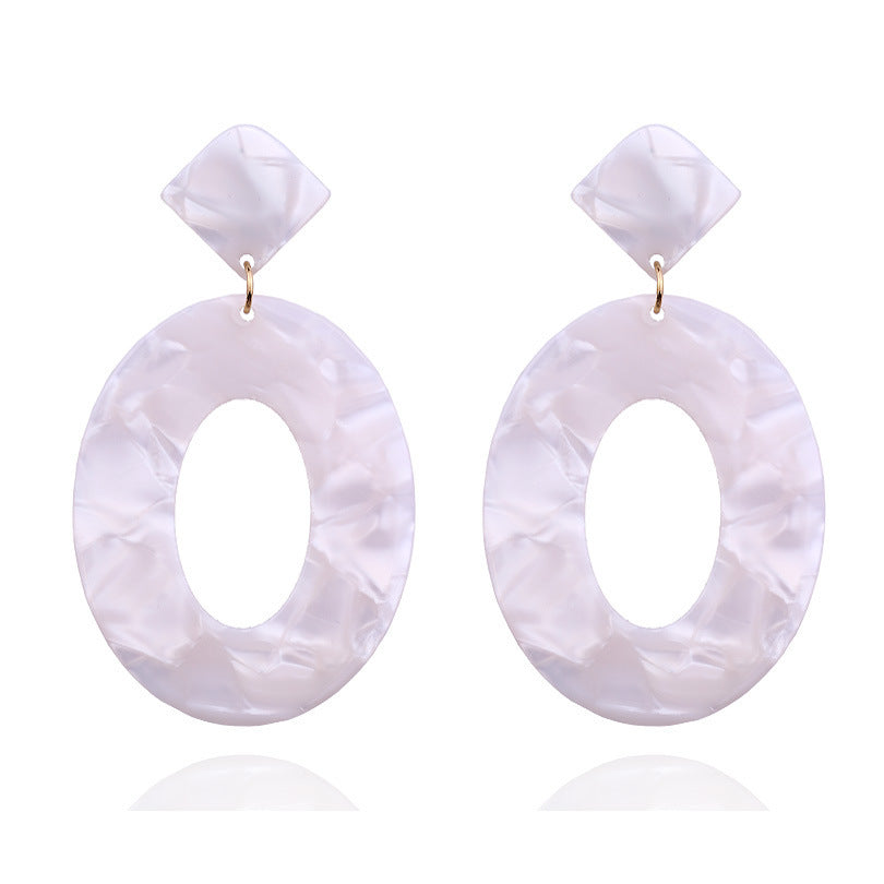 Acrylic acetate sheet earrings