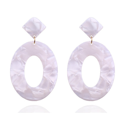 Acrylic acetate sheet earrings