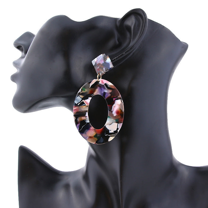 Acrylic acetate sheet earrings