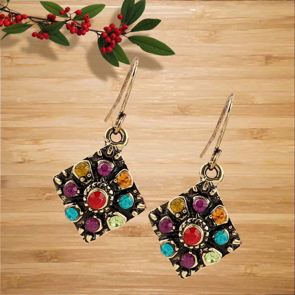 Bohemian Diamond Earrings for Women