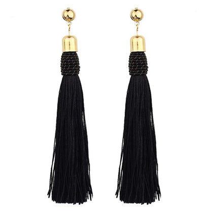 Bohemian long fringed earrings for women