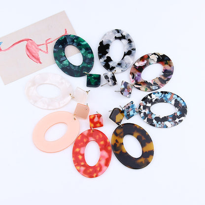 Acrylic acetate sheet earrings