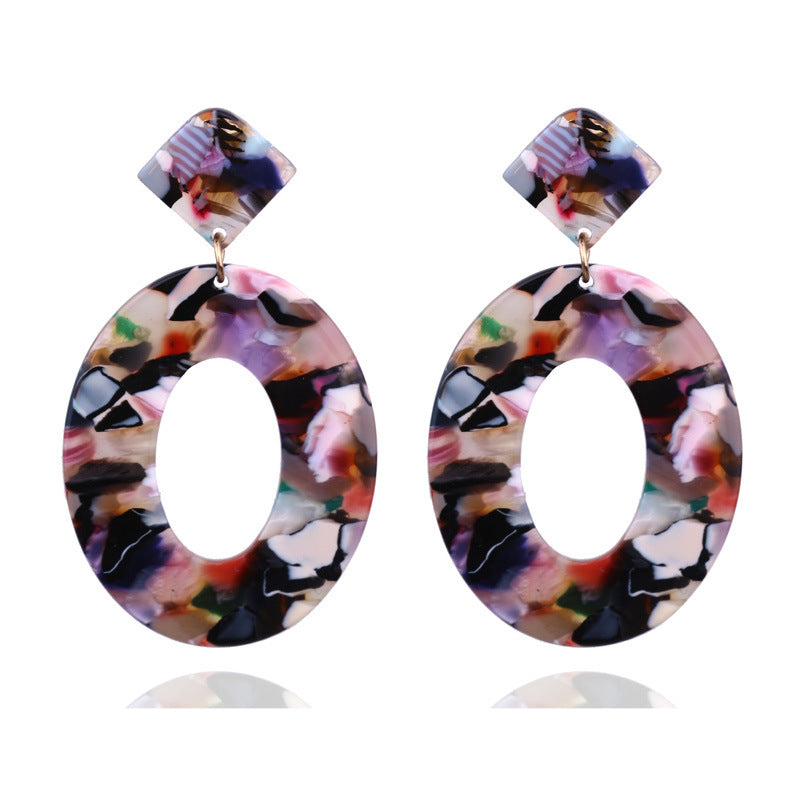 Acrylic acetate sheet earrings