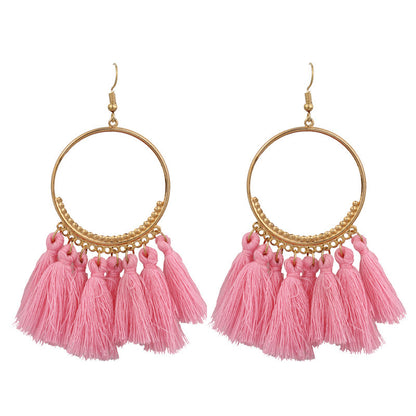 Bohemian fringed earrings