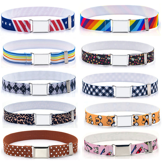 Children's belt adjustment elastic belt