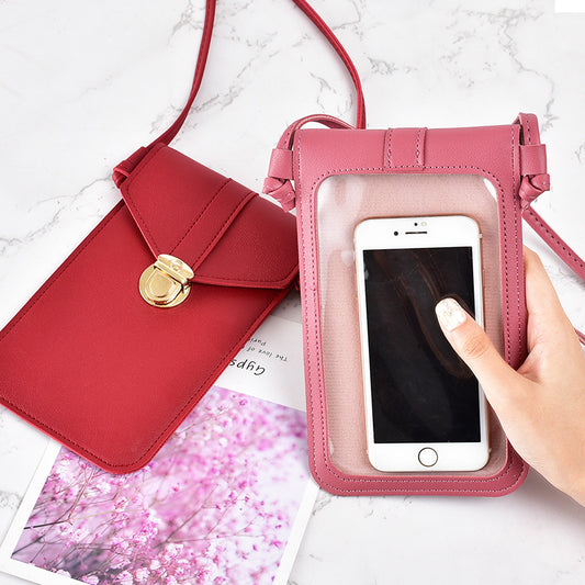 One shoulder crossbody student mobile phone bag