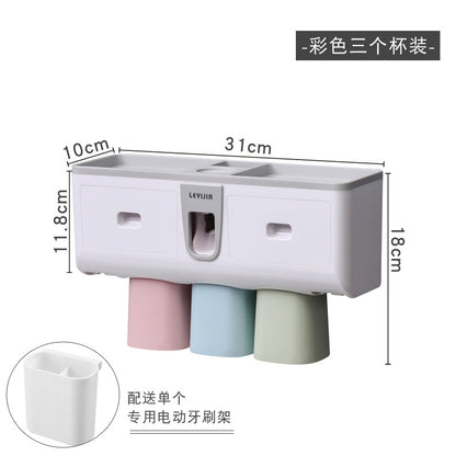 Family Toothbrush Holder Wall-Mounted