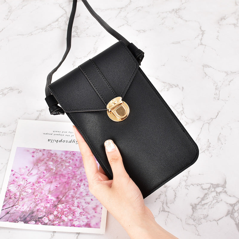 One shoulder crossbody student mobile phone bag