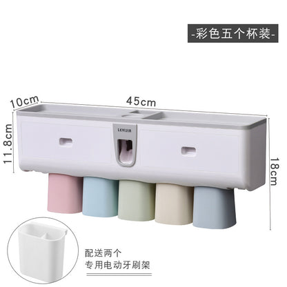 Family Toothbrush Holder Wall-Mounted