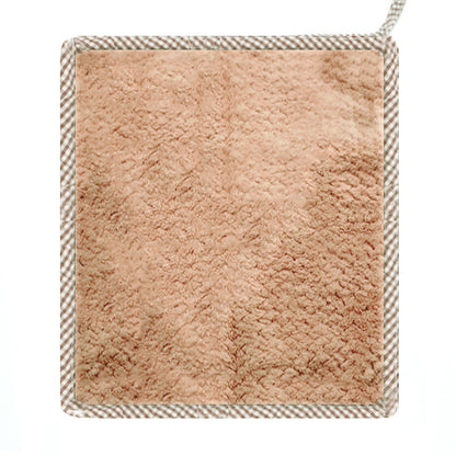 Hangable Coral Velvet Hand Towel