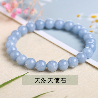 Simple single circle bluestone bracelet DIY beads