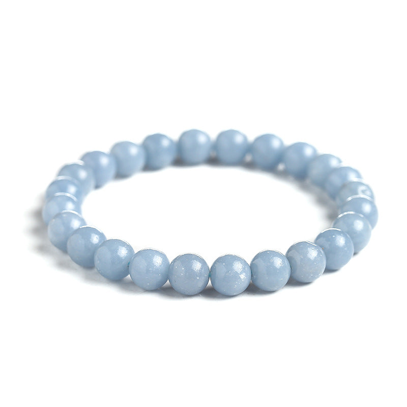 Simple single circle bluestone bracelet DIY beads