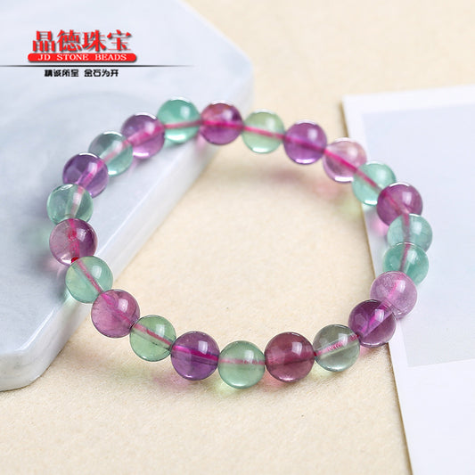 Color fluorite bracelet candy color